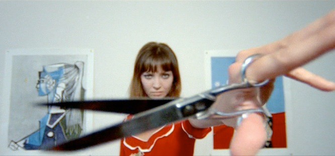 Today Tomorrow concept image with scissors crossing the foreground